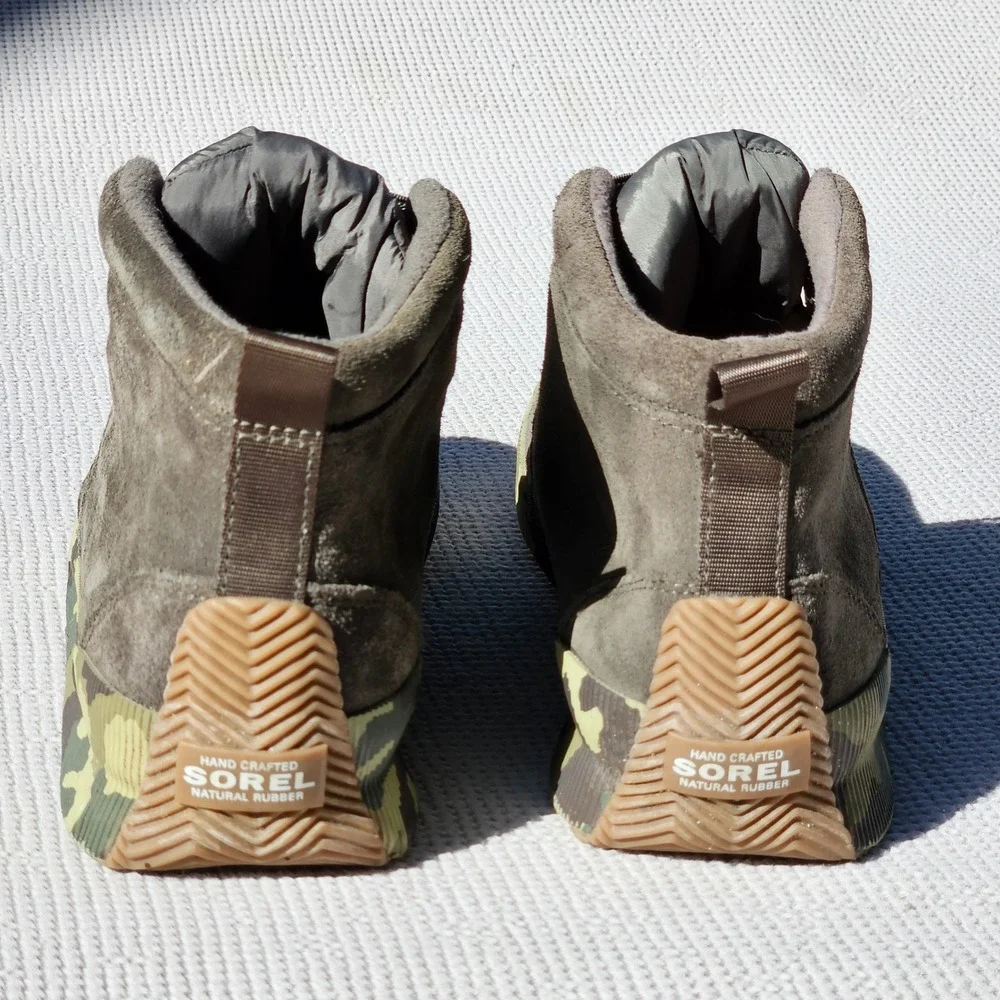 Sorel Out N About III Conquest Waterproof Boots Alpine Tundra Camo NL3798-326 10
